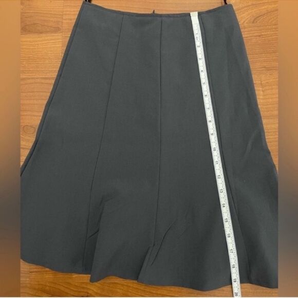Pleated knitted skirt in gray Size Small - Picture 7 of 15